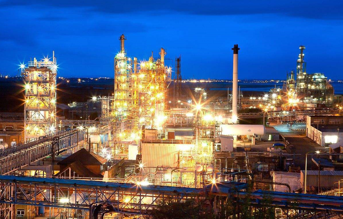 petrochemical plant night-valve